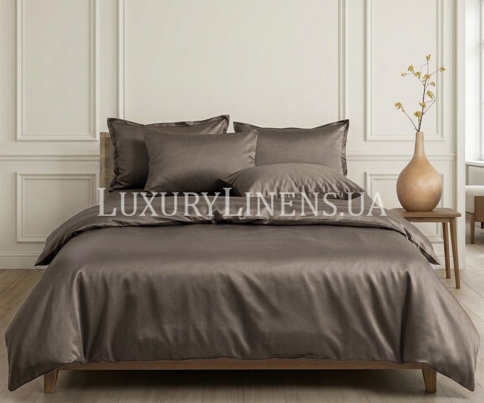 Постільна білизна LUXURY LINENS Premium 200*220/260*270/50*70-4 CUPPUCCINO 100%єгипетська бавовна, арт. 38000604 (шт) 38000604 фото