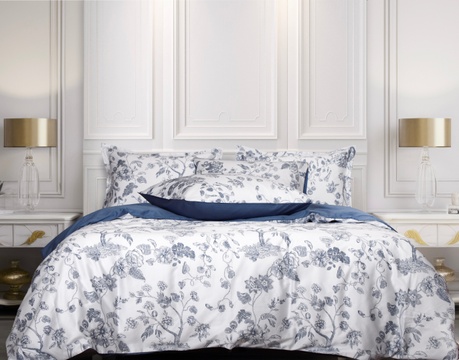 Постільна білизна LUXURY LINENS Aliento BLUE 100% єгипетська бавовна 500ТС 440011 фото