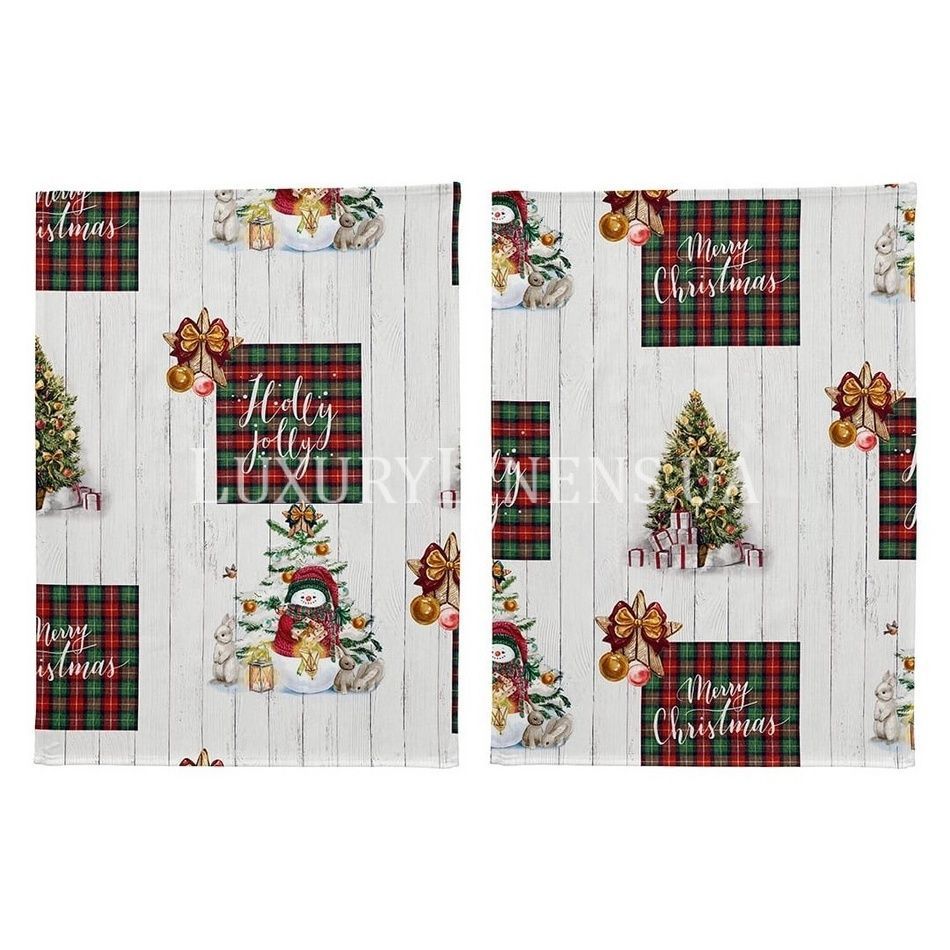 Набір рушників для кухні NAF NAF Holly Jolly 50x70-2 50-UNICO 100% бавовна 82957 фото