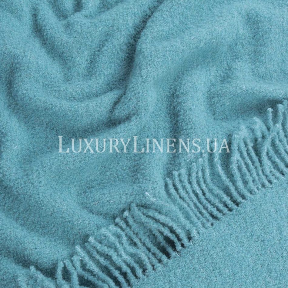 Плед LANAVITTA ПРЕМІУМ 140x200 світло-бірюзовий 80% вовна/20% ПАН, арт. 22074004 (шт) 22074004 фото