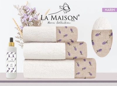 Набір рушників LA MAISON Narin 70x140/50x90/30x50 100% бавовна 929773ср фото