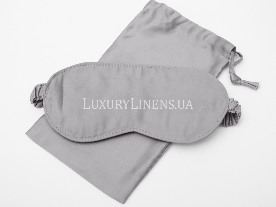 Маска для сна Luxury Linens египетский хлопок Dark gray 55181_89 фото