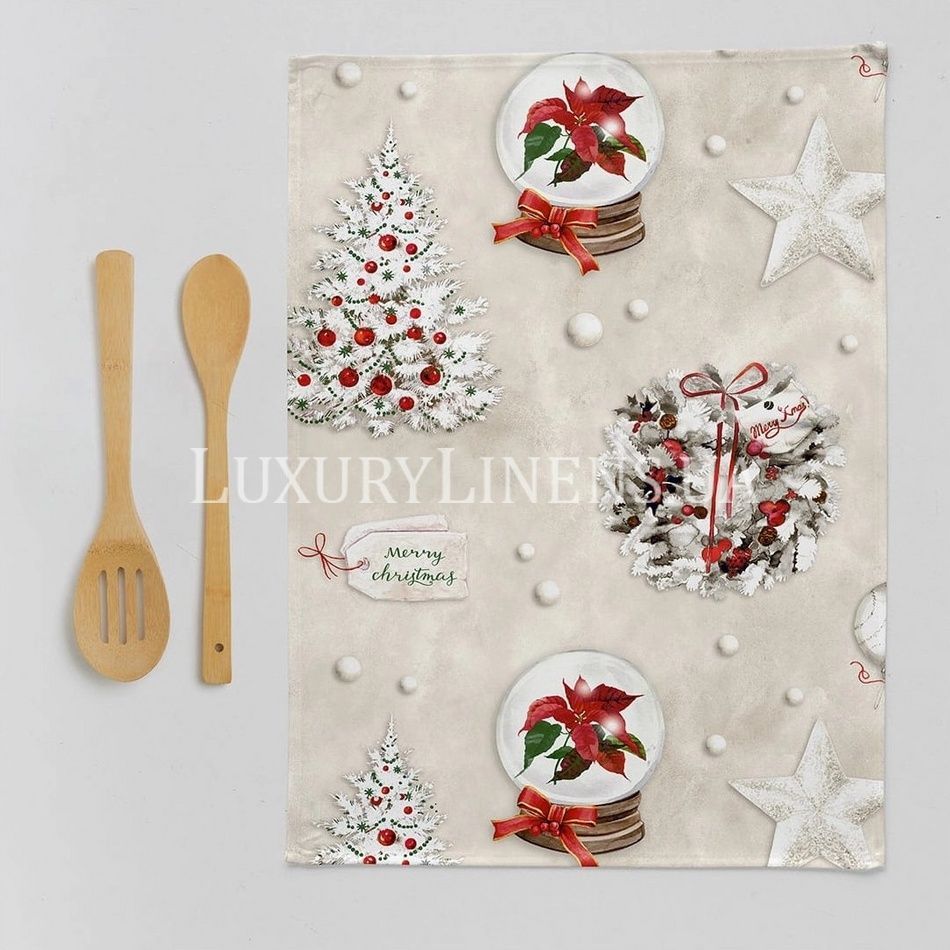 Набір рушників для кухні NAF NAF Xmas Days 50x70-2 50-UNICO 100% бавовна 82894 фото