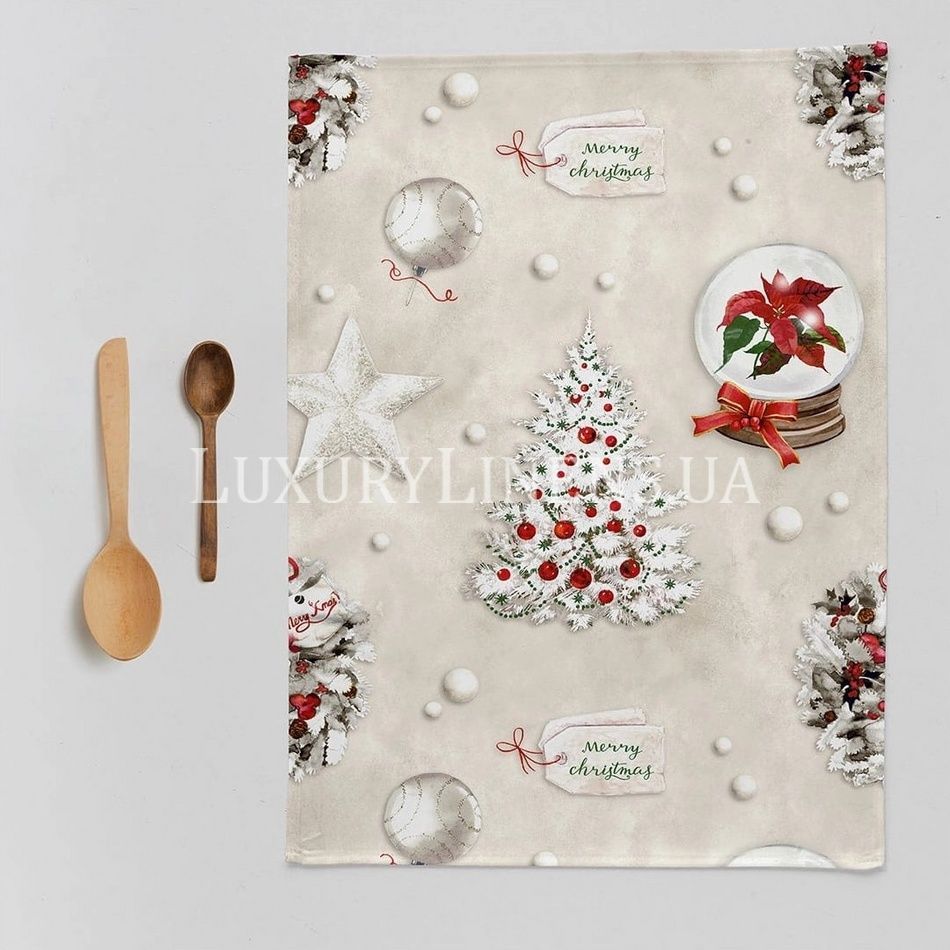Набір рушників для кухні NAF NAF Xmas Days 50x70-2 50-UNICO 100% бавовна 82894 фото