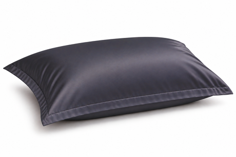 Наволочка з кантом LUXURY LINENS DARK GREY 100% бавовна 0000240sh фото