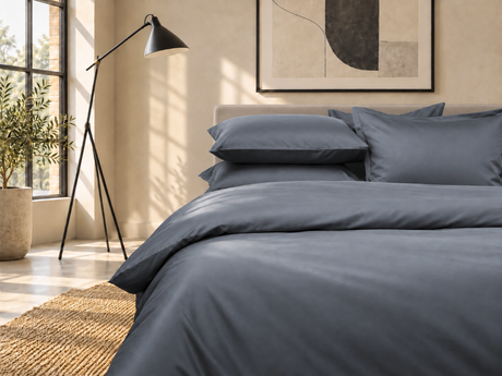 Постельное белье LUXURY LINENS Premium DARK GREY 100% египетский хлопок 500ТС 38000133d фото