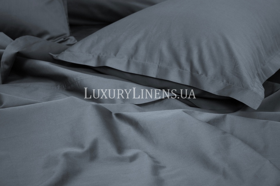 Постельное белье LUXURY LINENS Premium DARK GREY 100% египетский хлопок 500ТС 38000133d фото