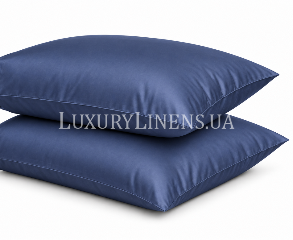 Набор наволочек LUXURY LINENS 50x70 Indigo 100% египетский хлопок 33229 фото