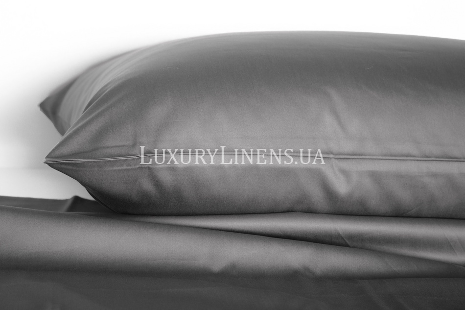 Набор наволочек LUXURY LINENS 50x70 Dark Gray 100%египетский хлопок 33244 фото