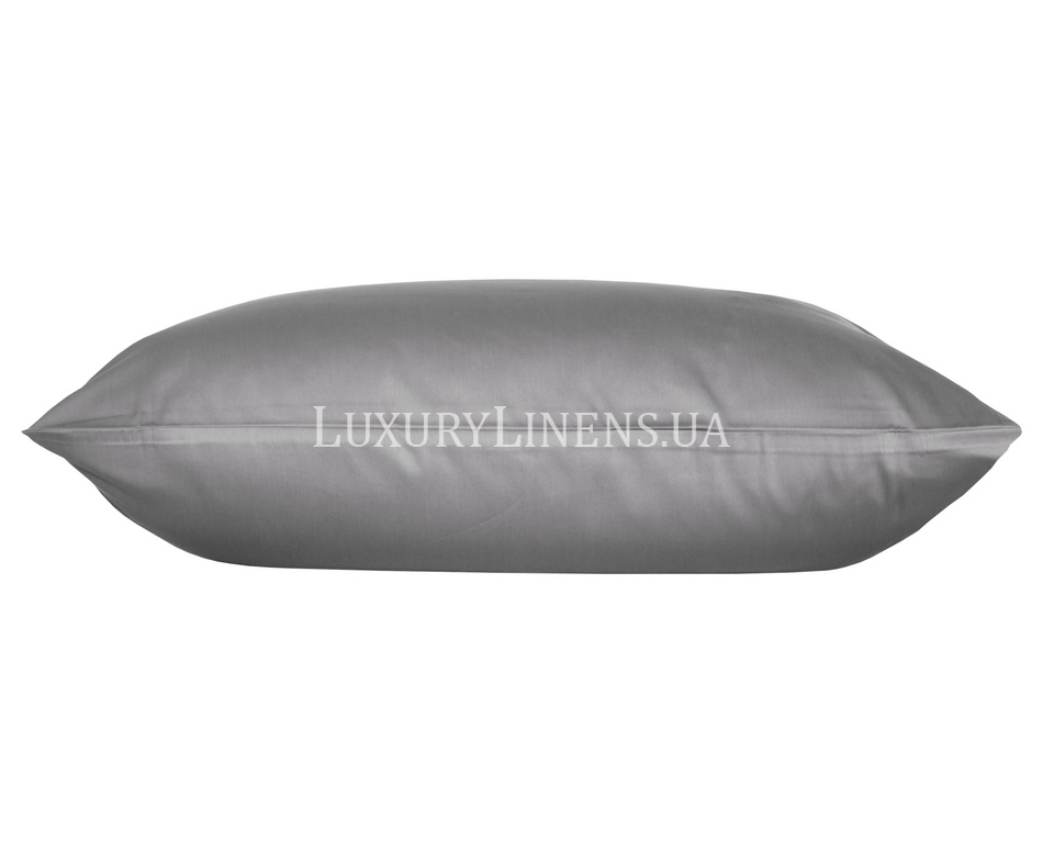 Набір наволочок LUXURY LINENS 50x70 Dark Gray 100%єгипетська бавовна 33244 фото