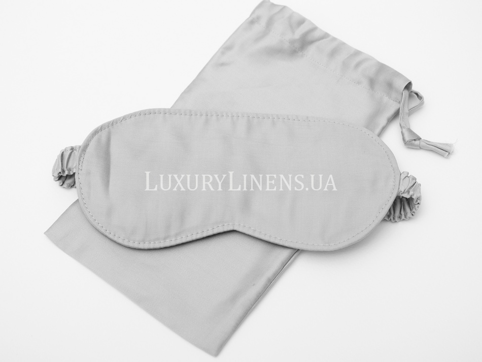 Маска для сну Luxury Linens єгипетська бавовна Light gray 55181_116 фото