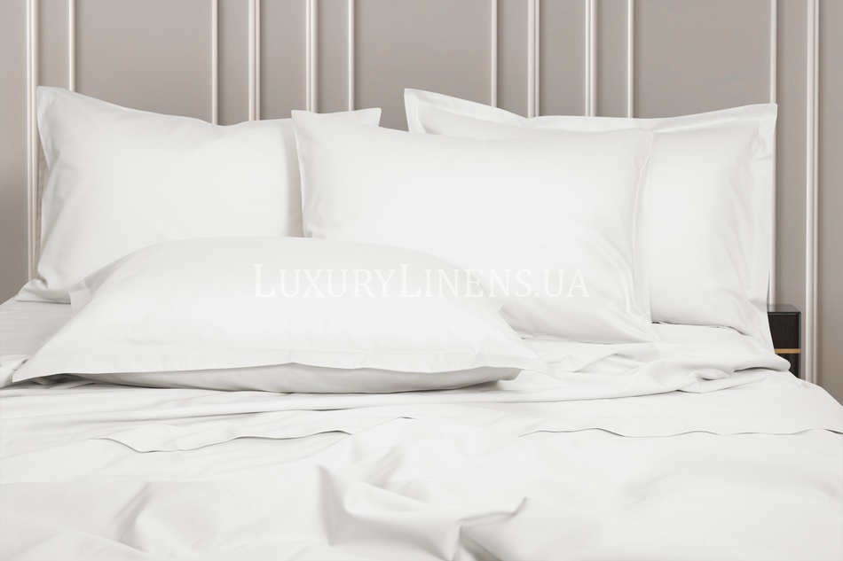 Постельное белье LUXURY LINENS Premium WHITE 100% египетский хлопок 500ТС 38000119 фото