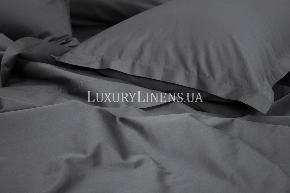 Набор наволочек LUXURY LINENS 50x70 Antrasit 100% египетский хлопок 33796 фото