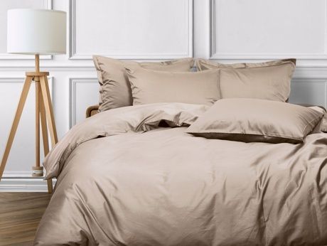 Постельное белье LUXURY LINENS Cecilia Premium 500TC Beige 100% египетский хлопок 38000401 фото