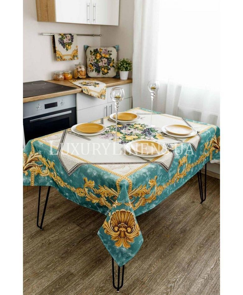 Гобеленова скатертина на стiл Verna ПРОВАНС, 135х140см 030021 30021 фото