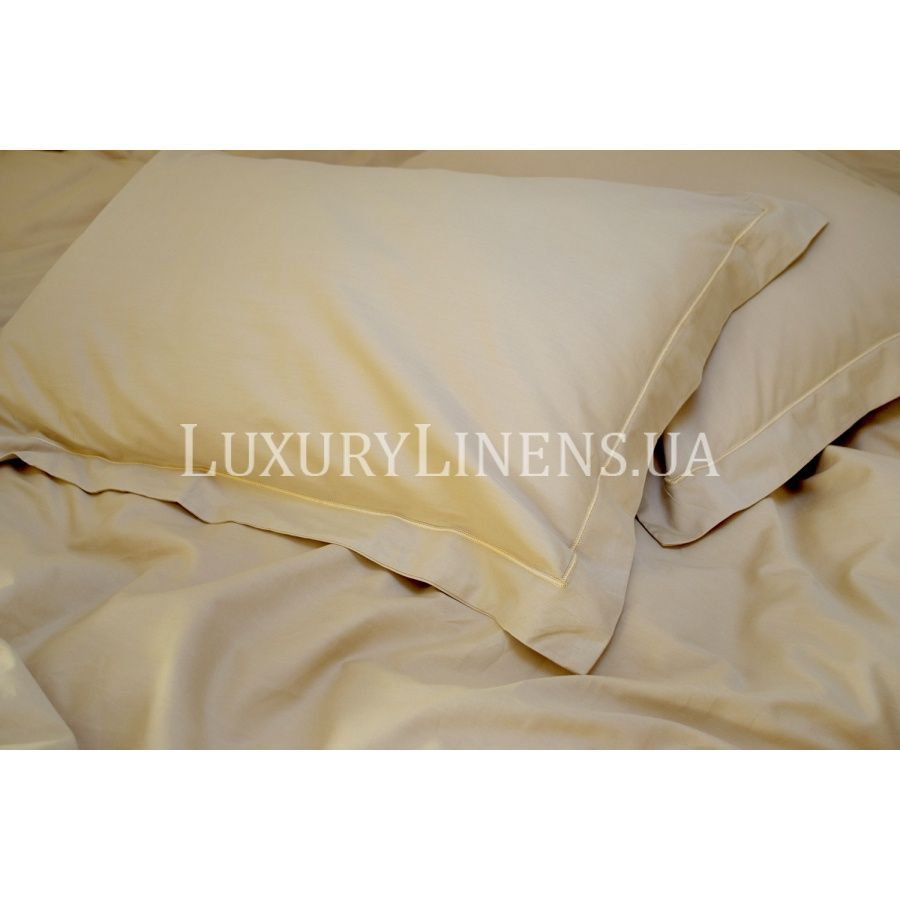 Постільна білизна сатин premium Lotus Home - Dakota бежевий 2326735-svt фото