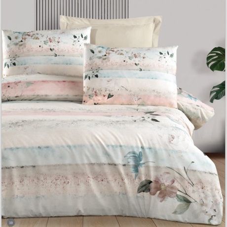 Постільна білизна ALTINBASAK Alba 2 200x220/240x260/50x70-2 SAND 100% бавовна 032556cp фото