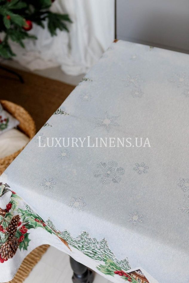 Новорічна гобеленова скатертина Squirrel ПРОВАНС, 135х300см 041801 41801 фото