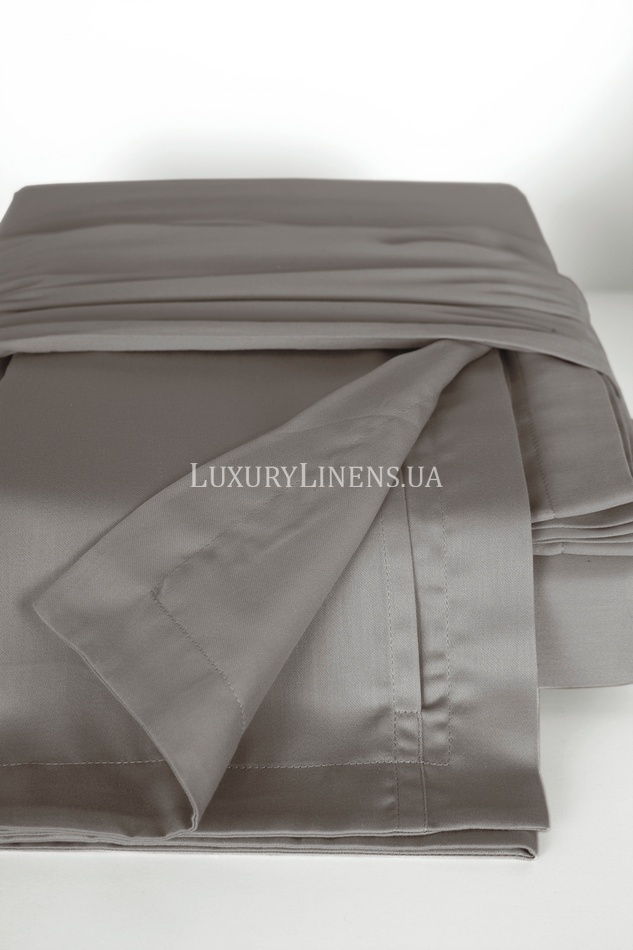 Комплект постільної білизни LUXURY LINENS Basic Line сіро-бежевий 3003732LL фото
