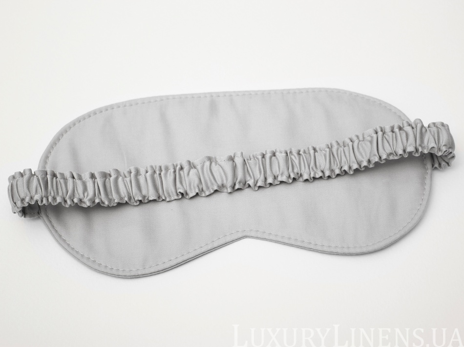 Маска для сну Luxury Linens light gray 55112 фото