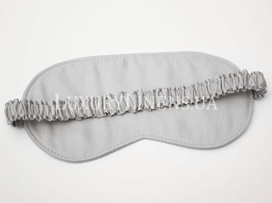 Маска для сну Luxury Linens light gray 55112 фото