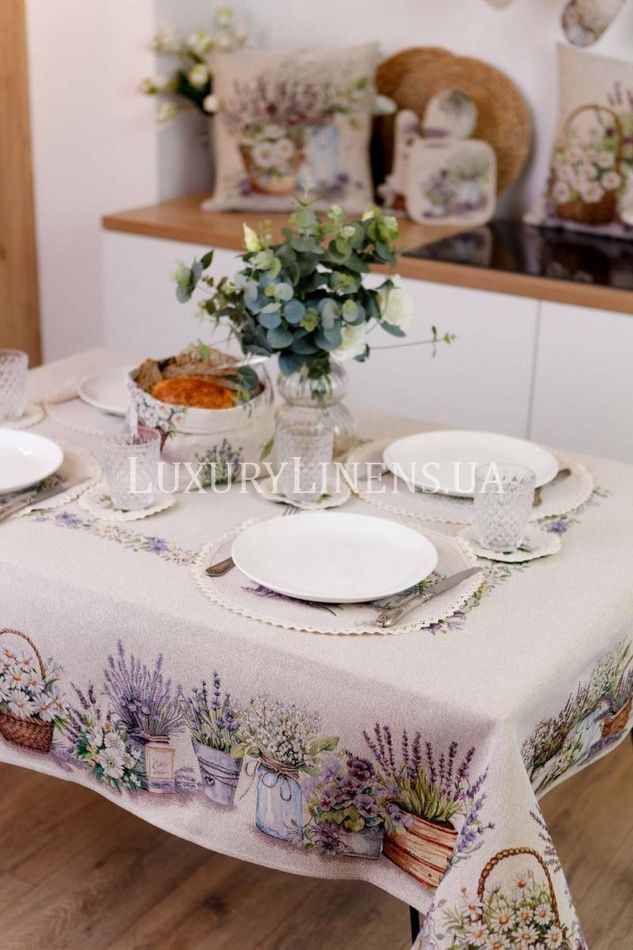 Гобеленова скатертина на стіл Provence ПРОВАНС, 135х300см 039120 39120 фото