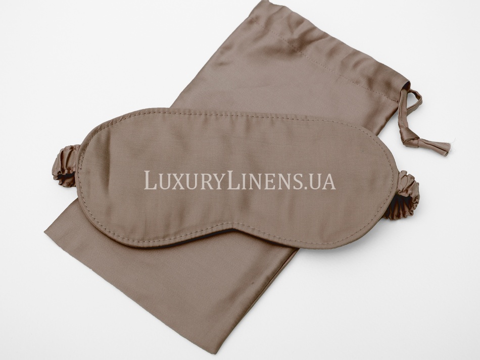 Маска для сну Luxury Linens єгипетська бавовна Chokolate 55181_86 фото